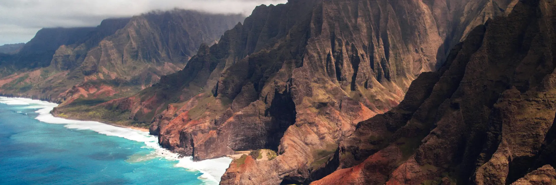 Kauai island landscape in Hawaii