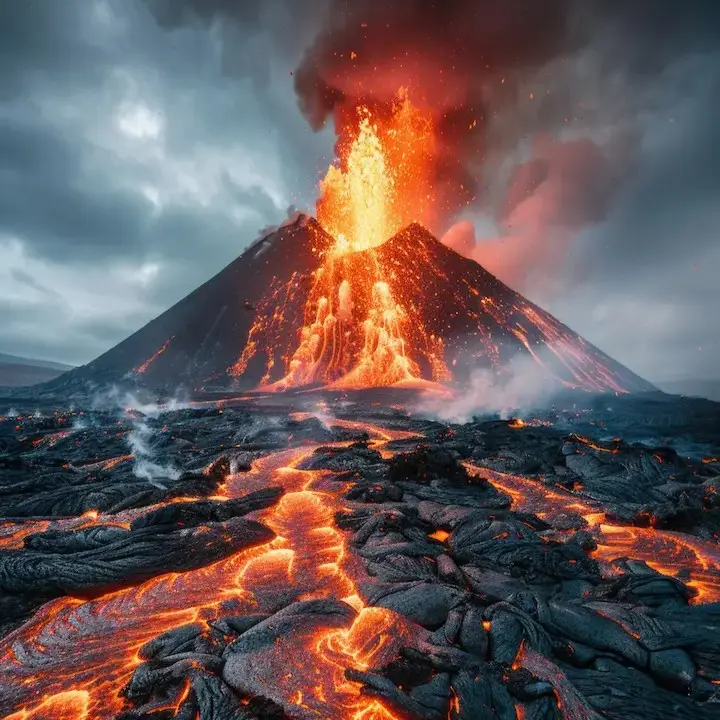 Big Island landscape in Hawaii